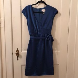 J. Crew Blue Faux Wrap Dress